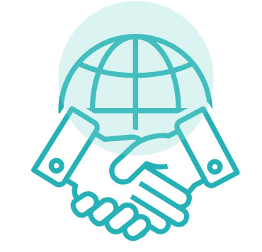 Global Partnership Signed Icon